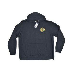 NEW Fanatics NHL Chicago Blackhawks Black Hoodie Big & Tall Size 2XL Black